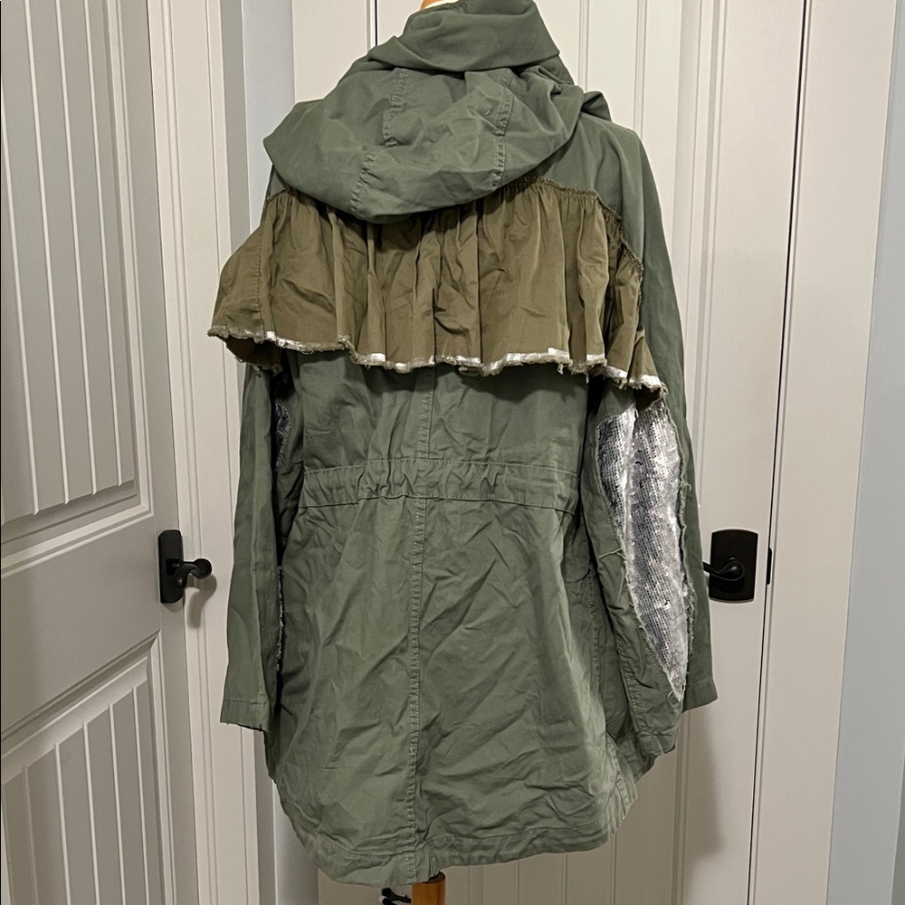 Zara Olive and Khaki Utility Jacket